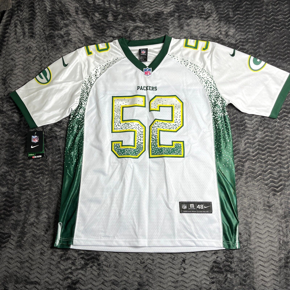 NWT Clay Matthews Green Bay Packers Nike On Field NFL #52 Jersey Mens size 48